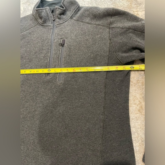 Kuhl Men's Interceptr 1/4 Zip Fleece Jacket Sweater Gray Size XL Soft Comfort - Picture 8 of 10